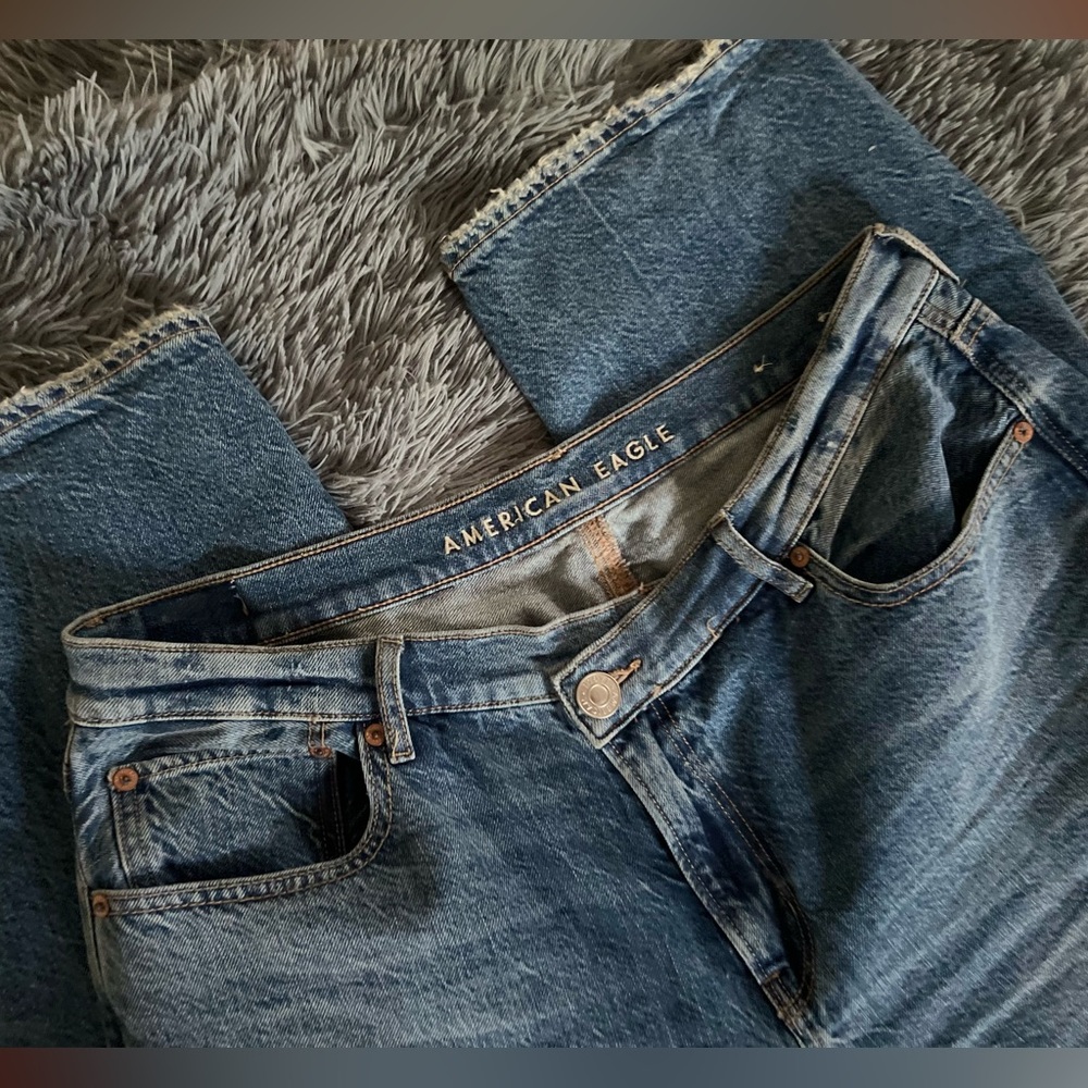 AE Criss Cross Mom Jeans